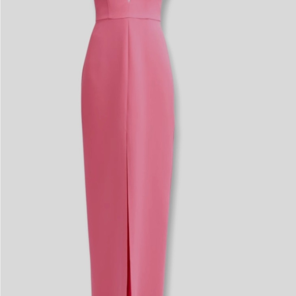 Liv Foster Vibrant Pink Strapless Dress